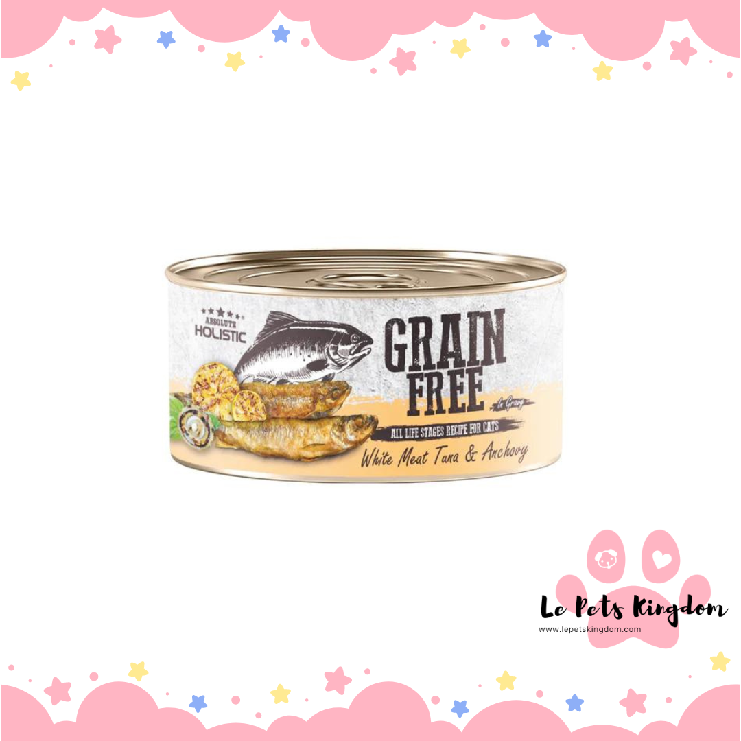 Absolute Holistic Grain-Free Gravy Cat WhiteMeat Tuna & Anchovy 80g