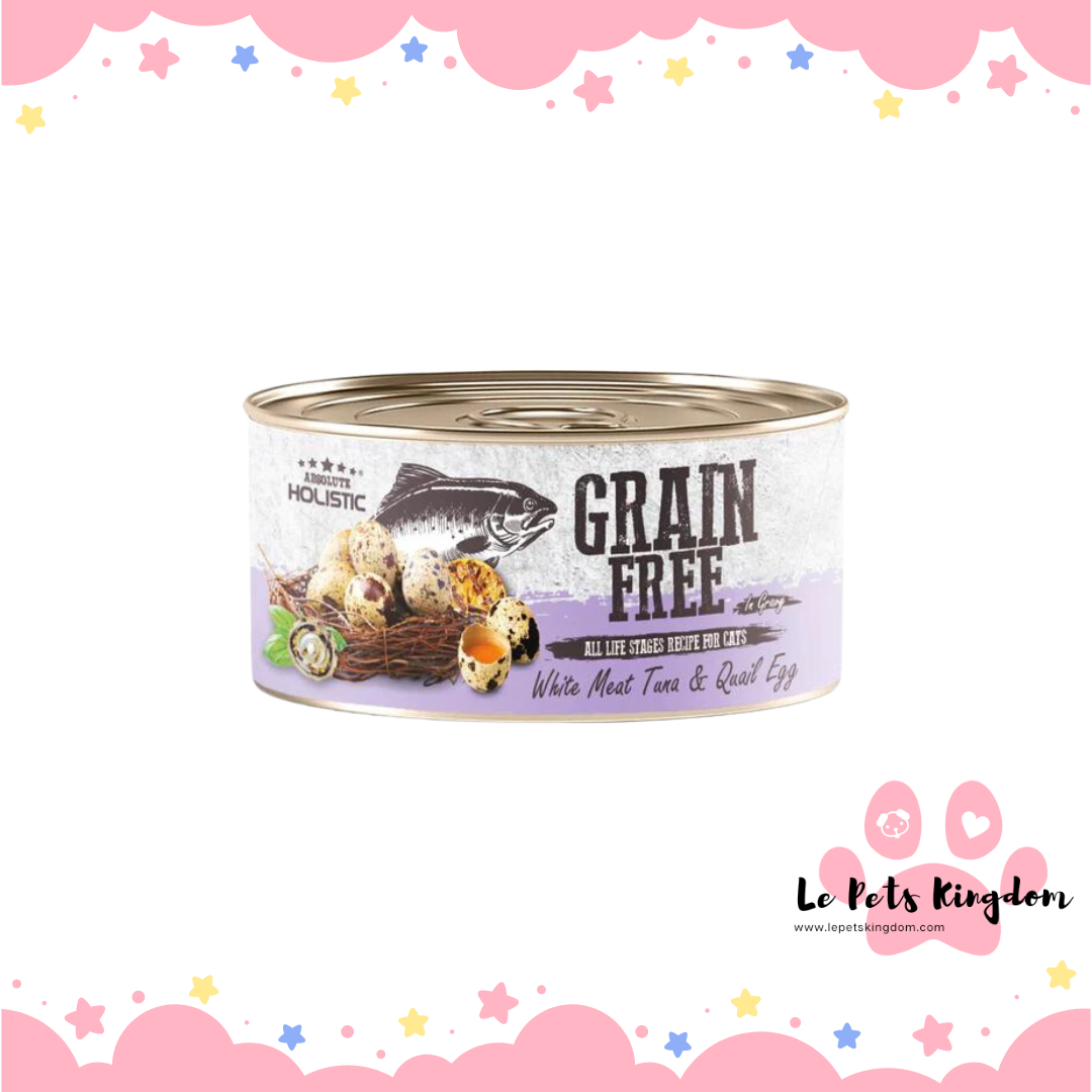 Absolute Holistic Grain-Free Gravy Cat White Meat Tuna & Quail Egg 80g