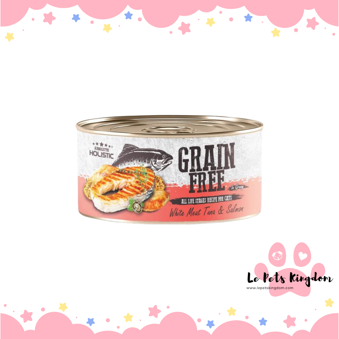 Absolute Holistic Grain-Free Gravy Cat White Meat Tuna & Salmon 80g