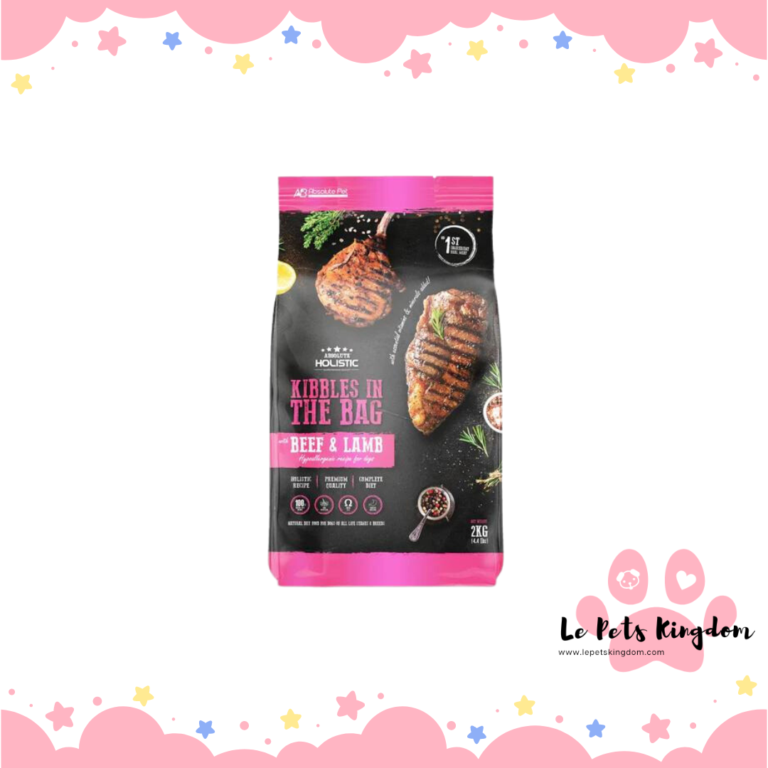 Absolute Holistic Kibbles In Bag Beef & Lamb Dry Dog Food