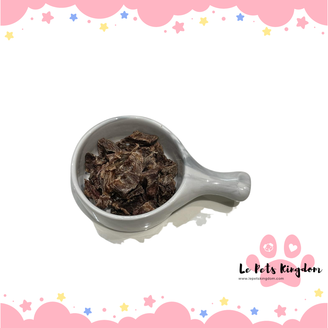 Homemade Dehydrated Beef Cube Treats