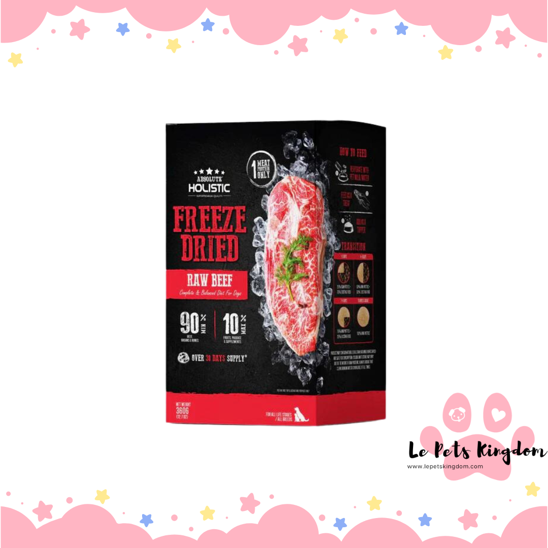 Absolute Holistic Patties Beef Grain-Free Freeze-Dried Dog Food