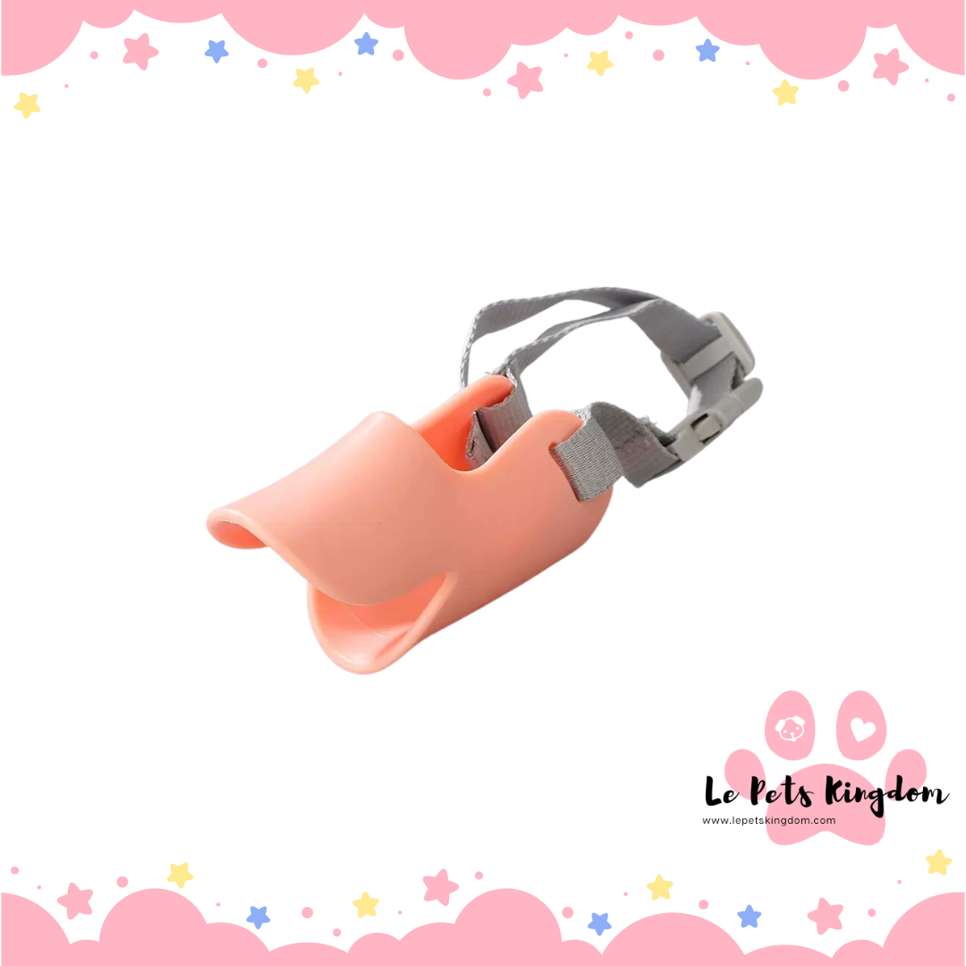 Ducky Soft Silicon Mouth Muzzel - Peach