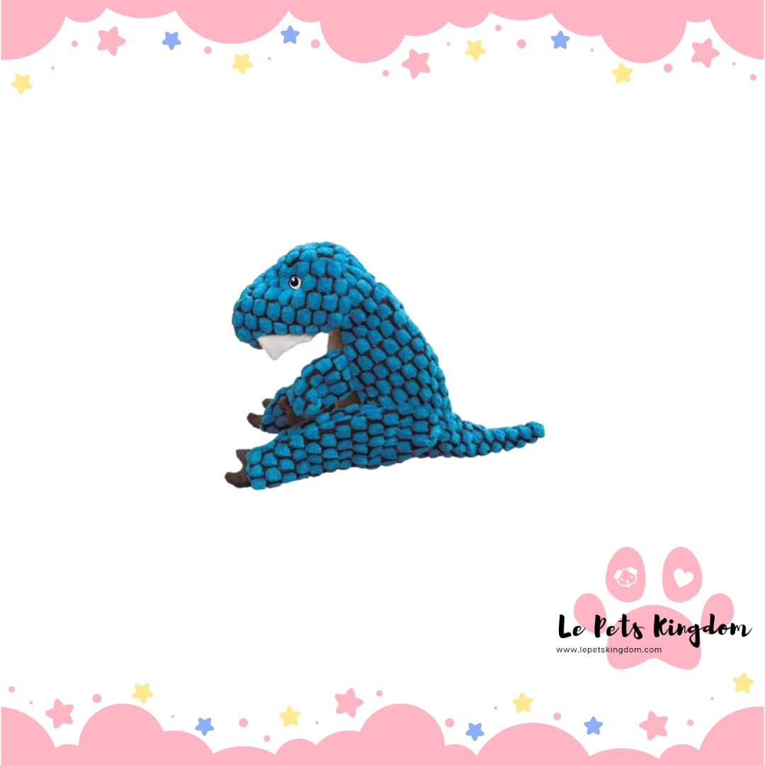 KONG Dynos T-Rex Blue Dog Toys