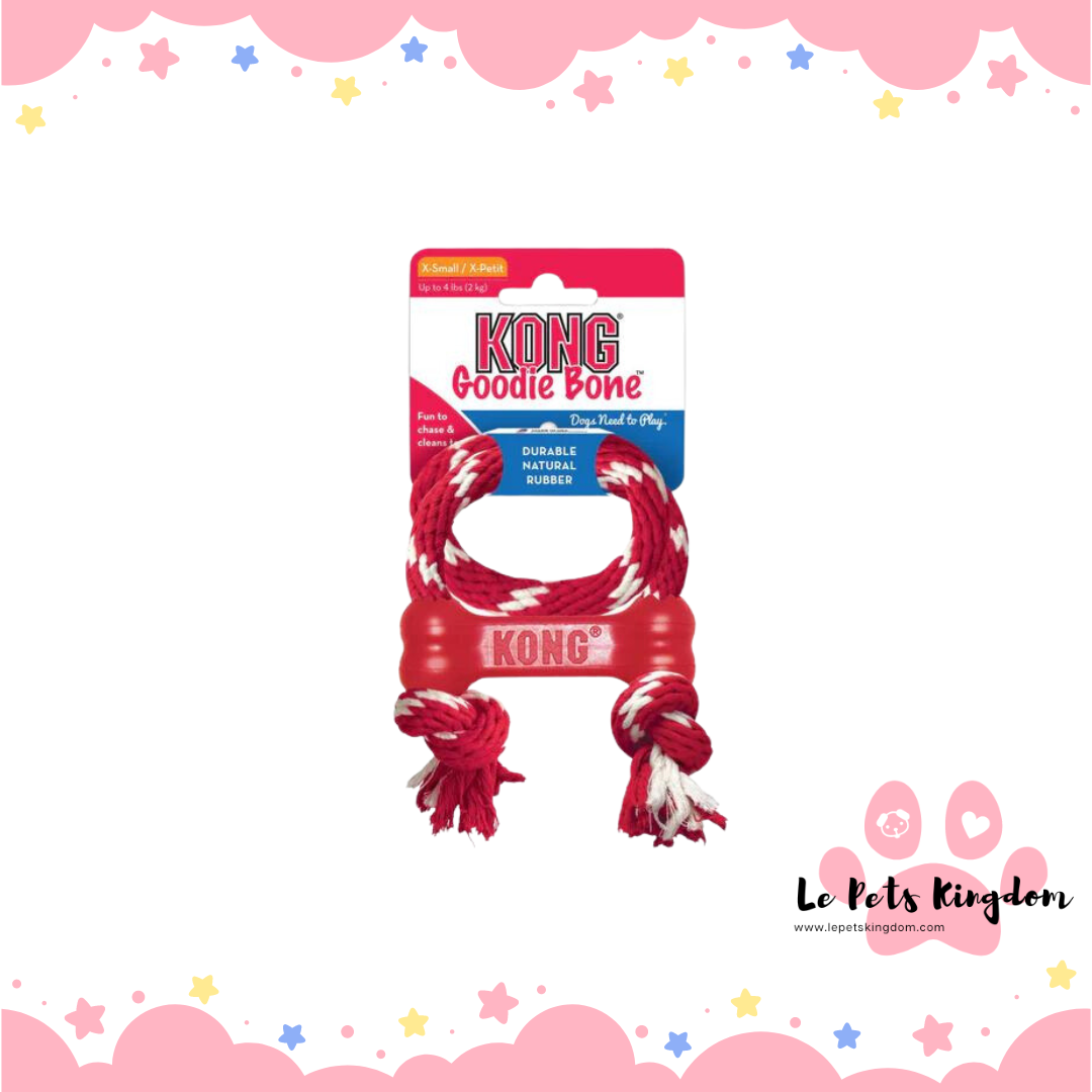 KONG Goodie Bone with Rope (XS)
