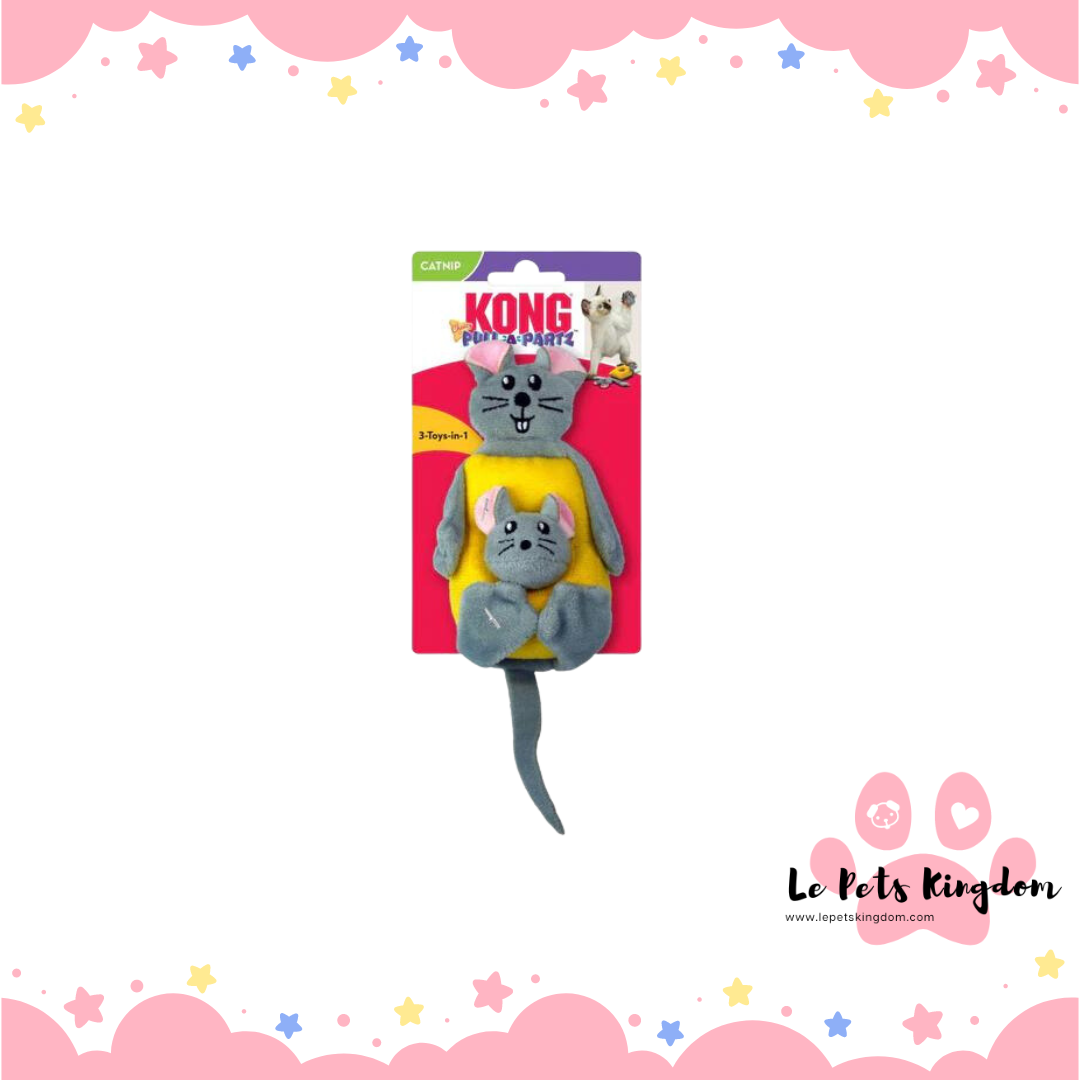 KONG Pull-A-Partz Cheezy Cat Toy