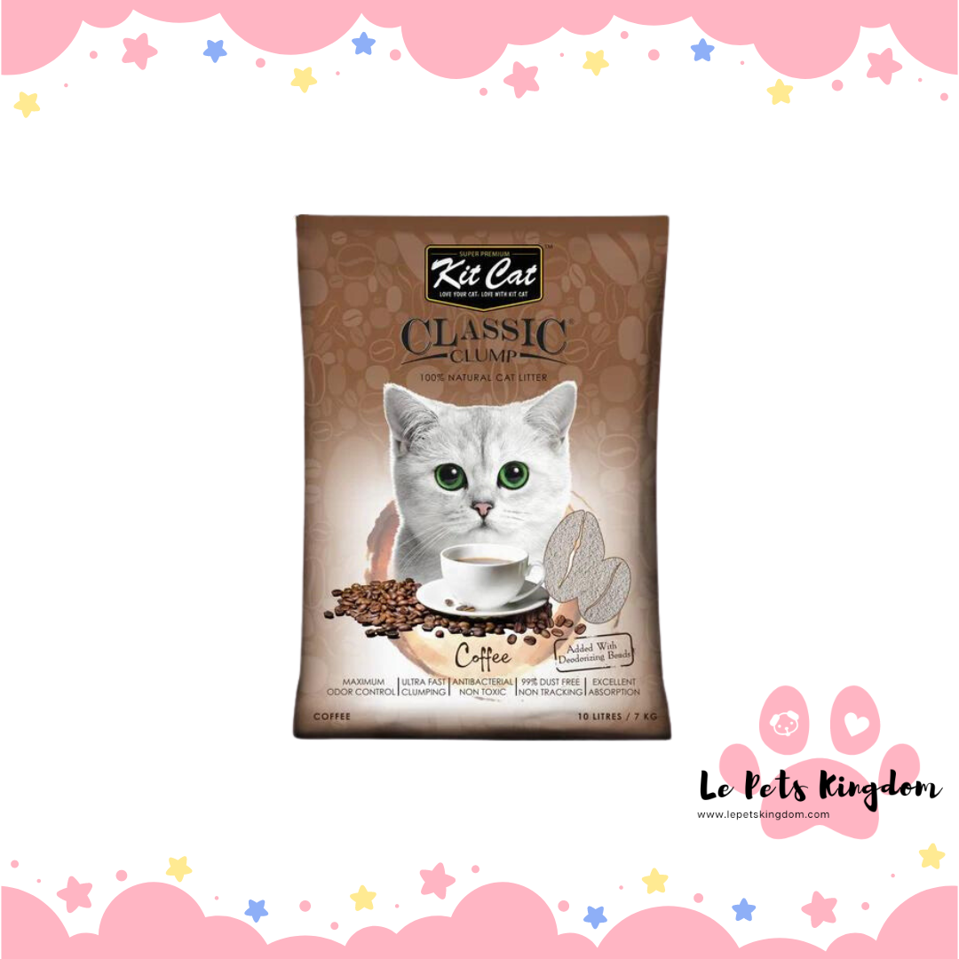 Kit Cat Classic Clump Coffee Clay Cat Litter 10L