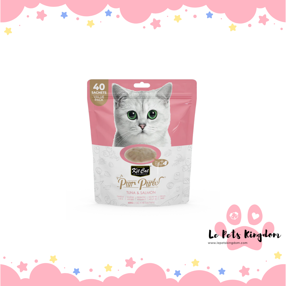 Kit Cat Purr Puree Tuna & Salmon Value Pack 600g