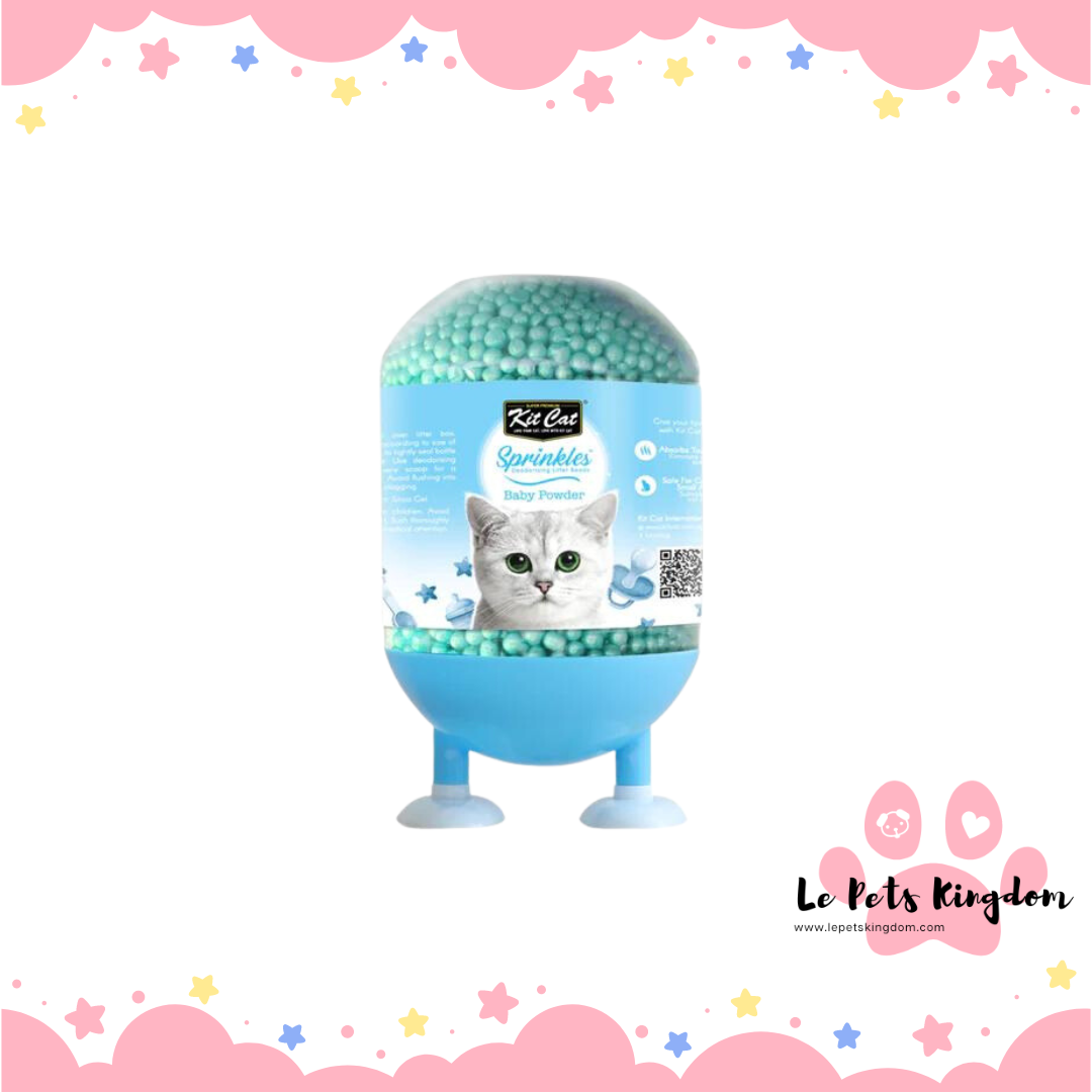Kit Cat Sprinkles Deodorising Cat Litter Beads (Baby Powder) 240g