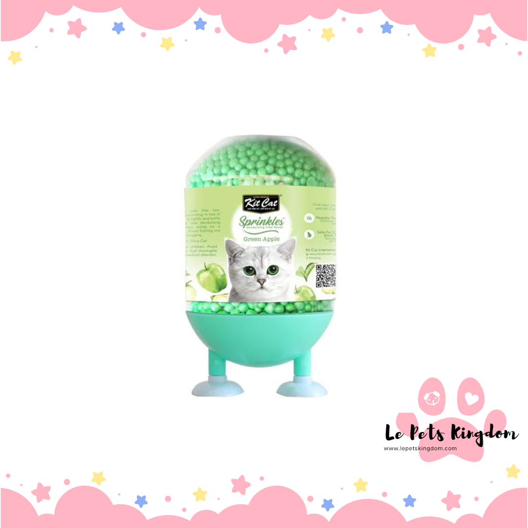 Kit Cat Sprinkles Deodorising Cat Litter Beads (Green Apple) 240g