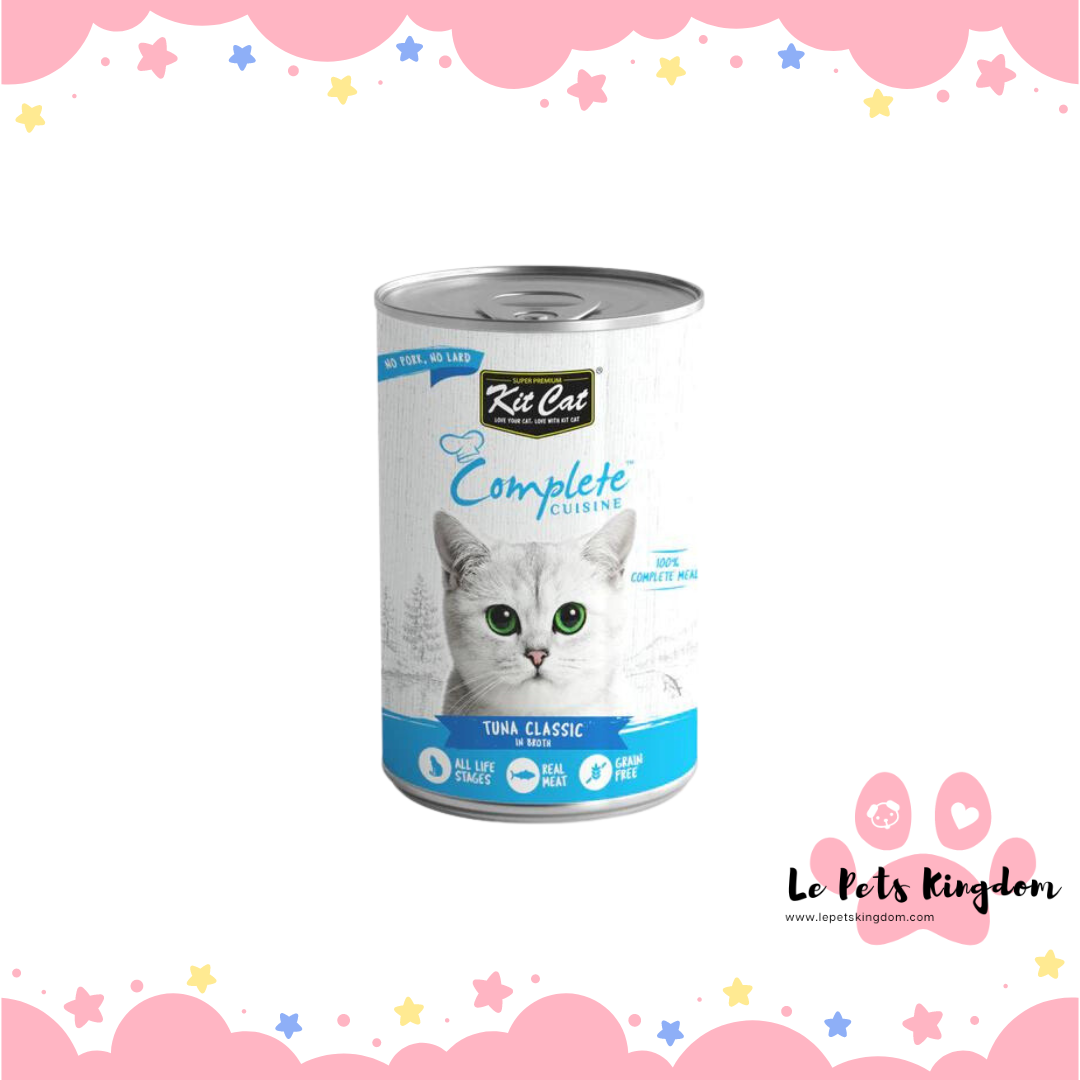 Kit Cat Complete Cuisine Tuna Classic in Broth Grain-Free Canned Cat Food 150g
