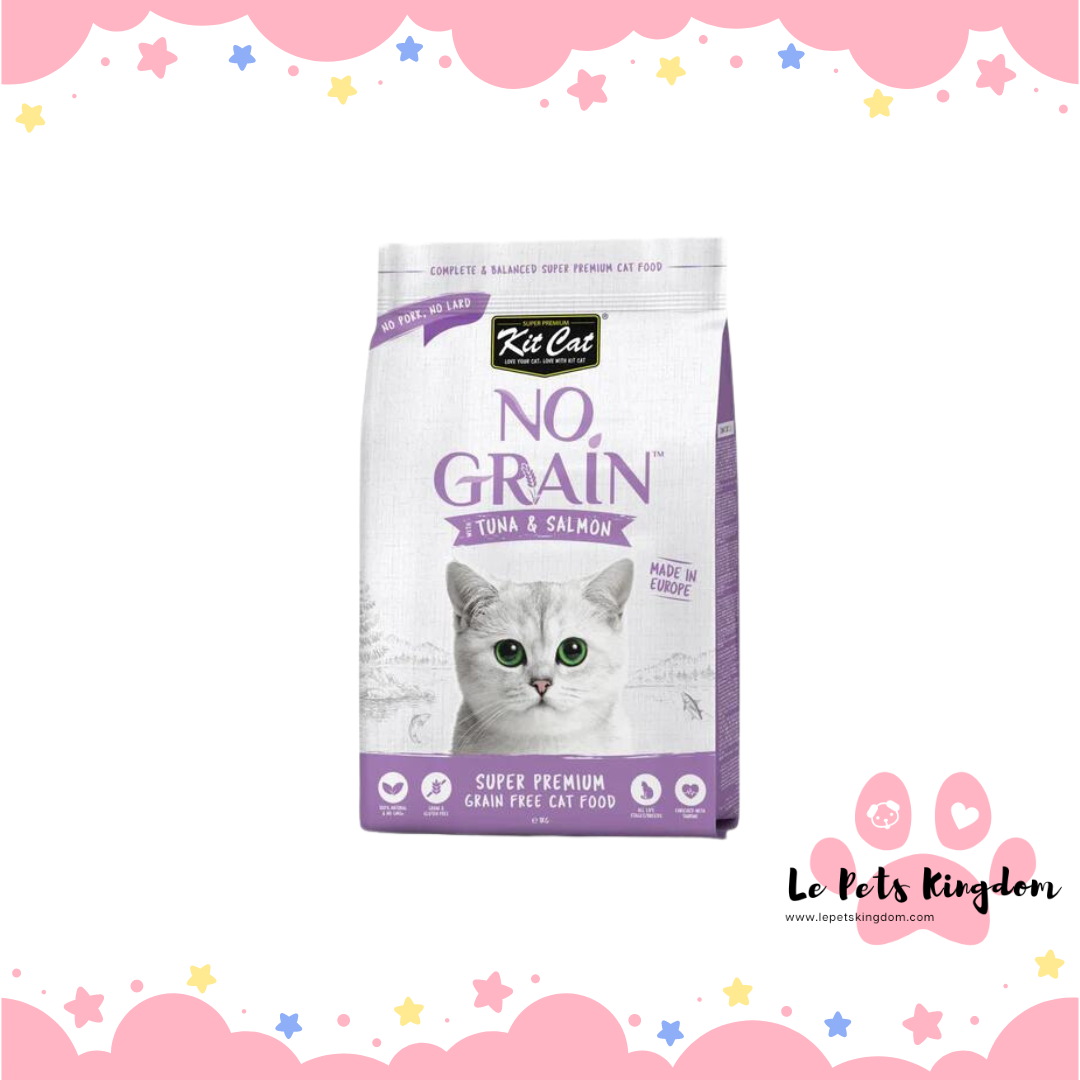 Kit Cat No Grain Tuna & Salmon Grain-Free Dry Cat Food