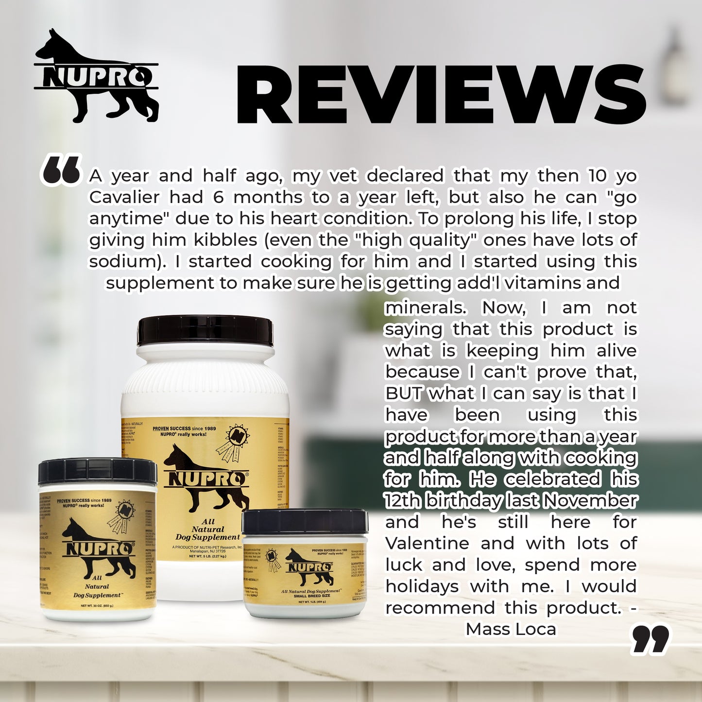 NuPro All Natural Dog Supplement