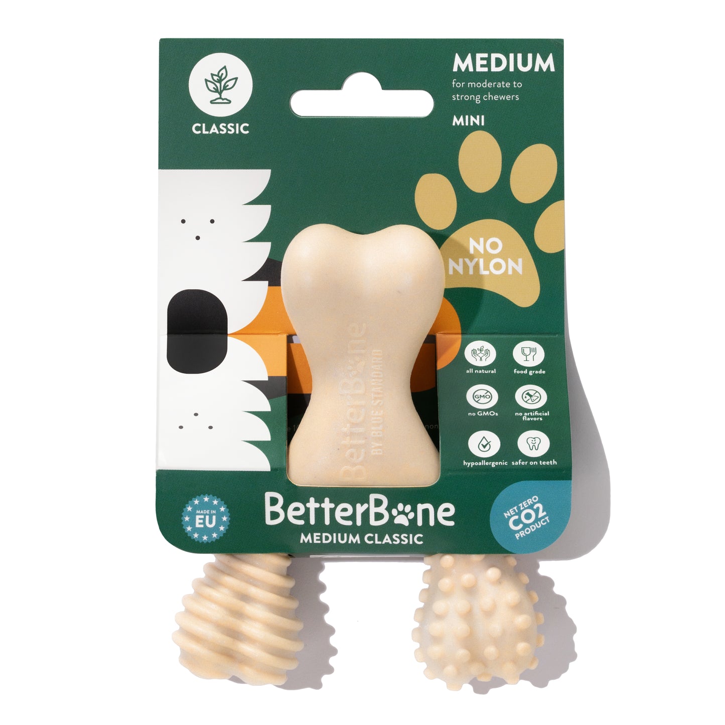 BetterBone 100% Natural - Nylon FREE Dog Chew Toy (Medium)