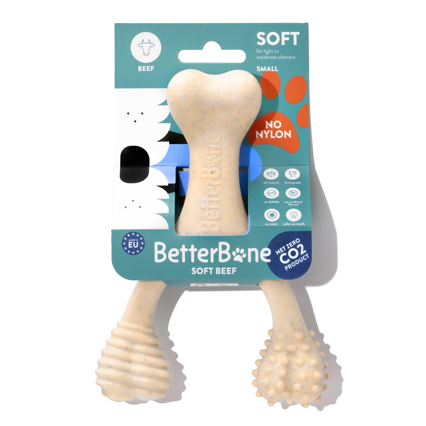 BetterBone 100% Natural - Nylon FREE Dog Chew Toy (Soft)