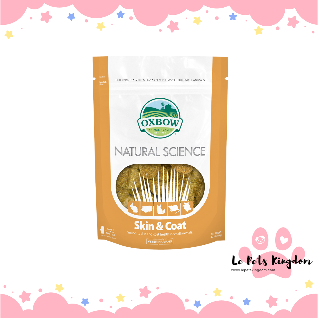 Oxbow Natural Science Skin & Coat Supplement For Small Animals 60 tabs