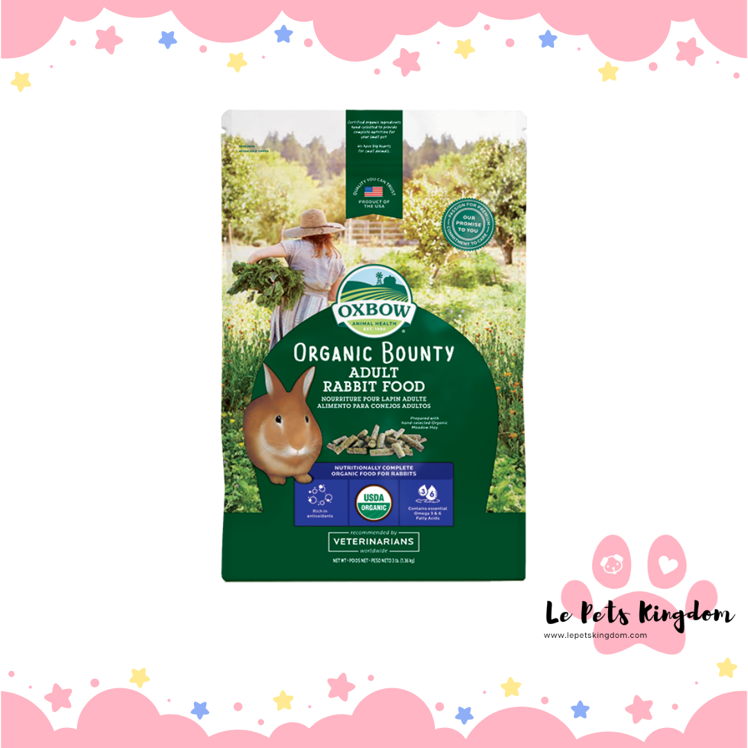 Oxbow Organic Bounty Adult Rabbit Food 3lb