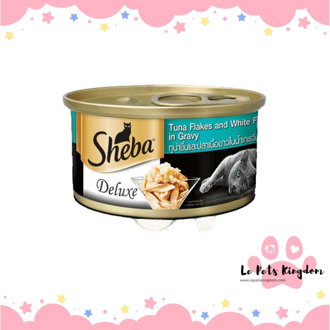 Sheba Tuna & Whitefish In Gravy Canned Cat Food 85g