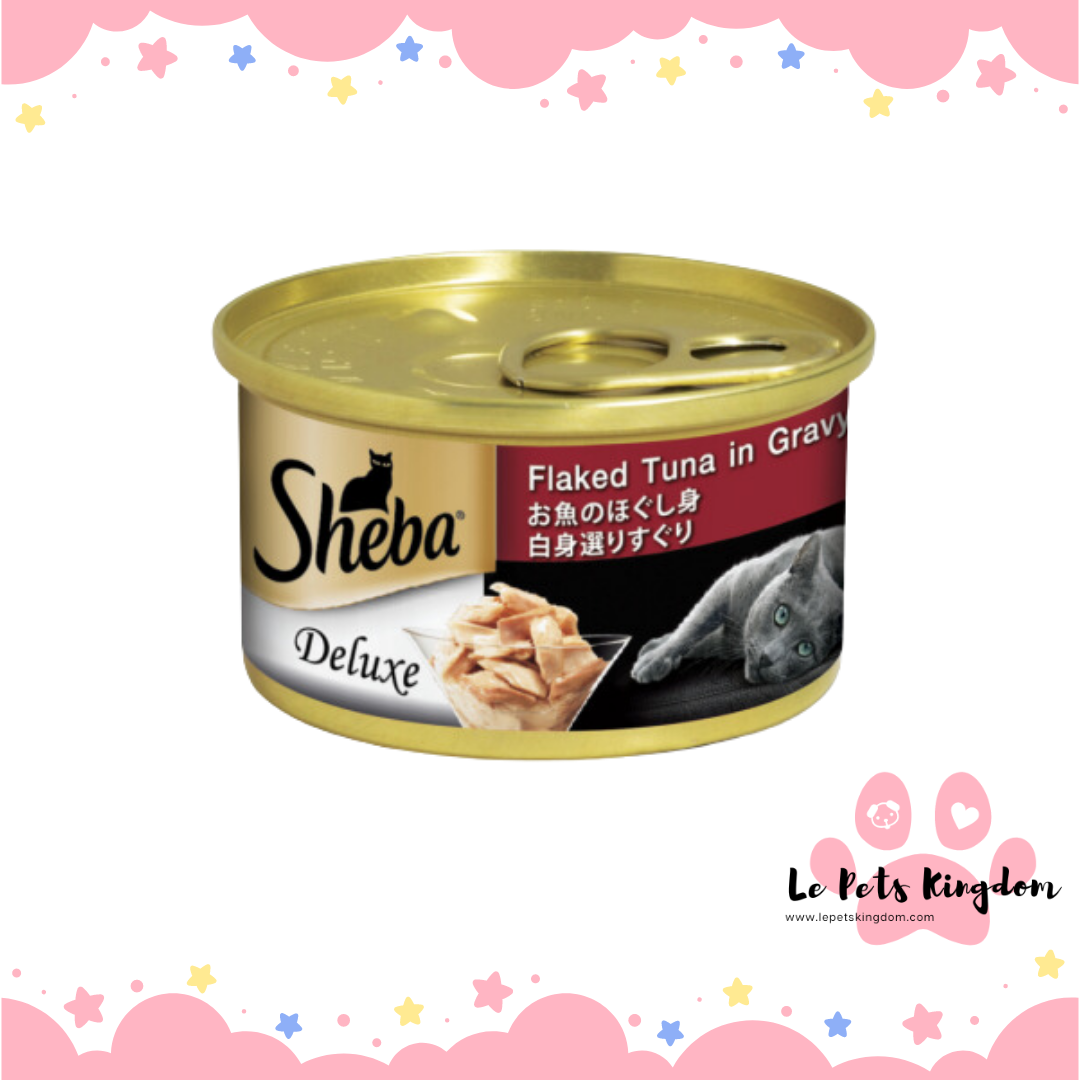 Sheba Flaked Tuna In Gravy Canned Cat Food 85g