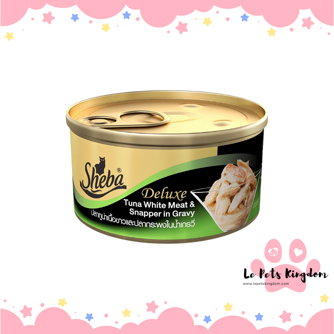 Sheba Tuna White Meat & Snapper Canned Cat Food 85g