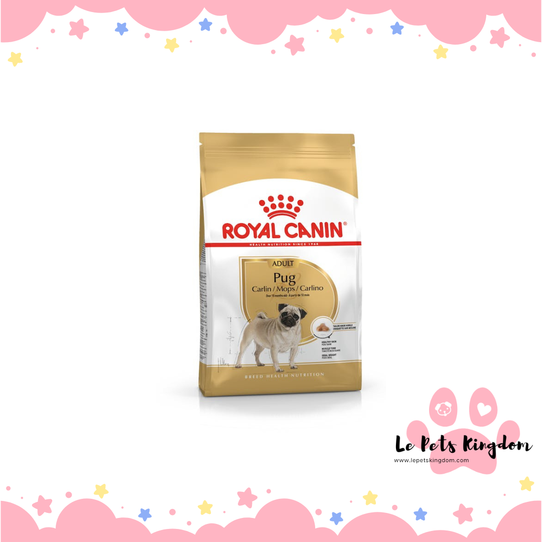 Royal canin pug dry dog food best sale