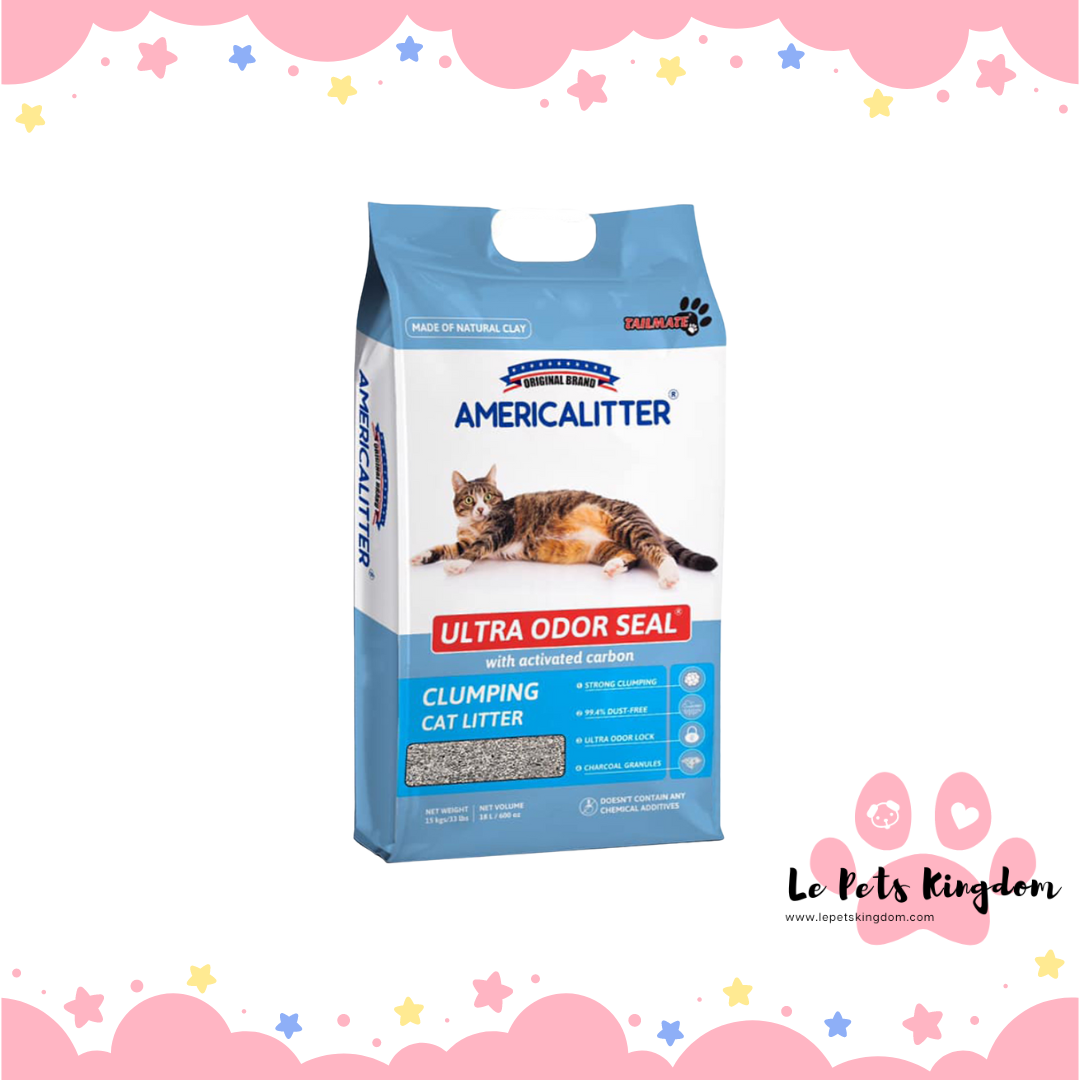 America Litter Ultra ODOUR SEAL Clumping Cat Litter 10L