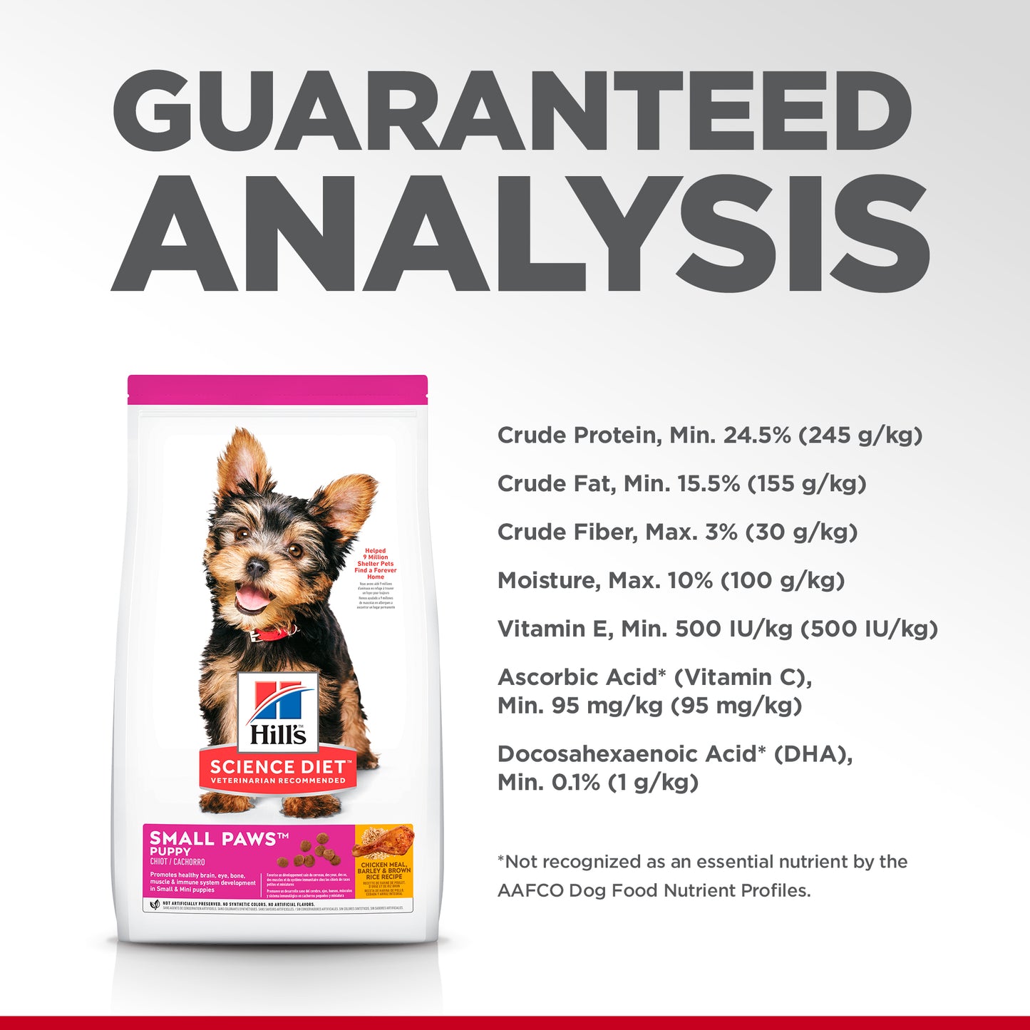 Hills Science Diet Puppy Small Paws Chicken Meal & Barley Dry Dog Food 1.5kg