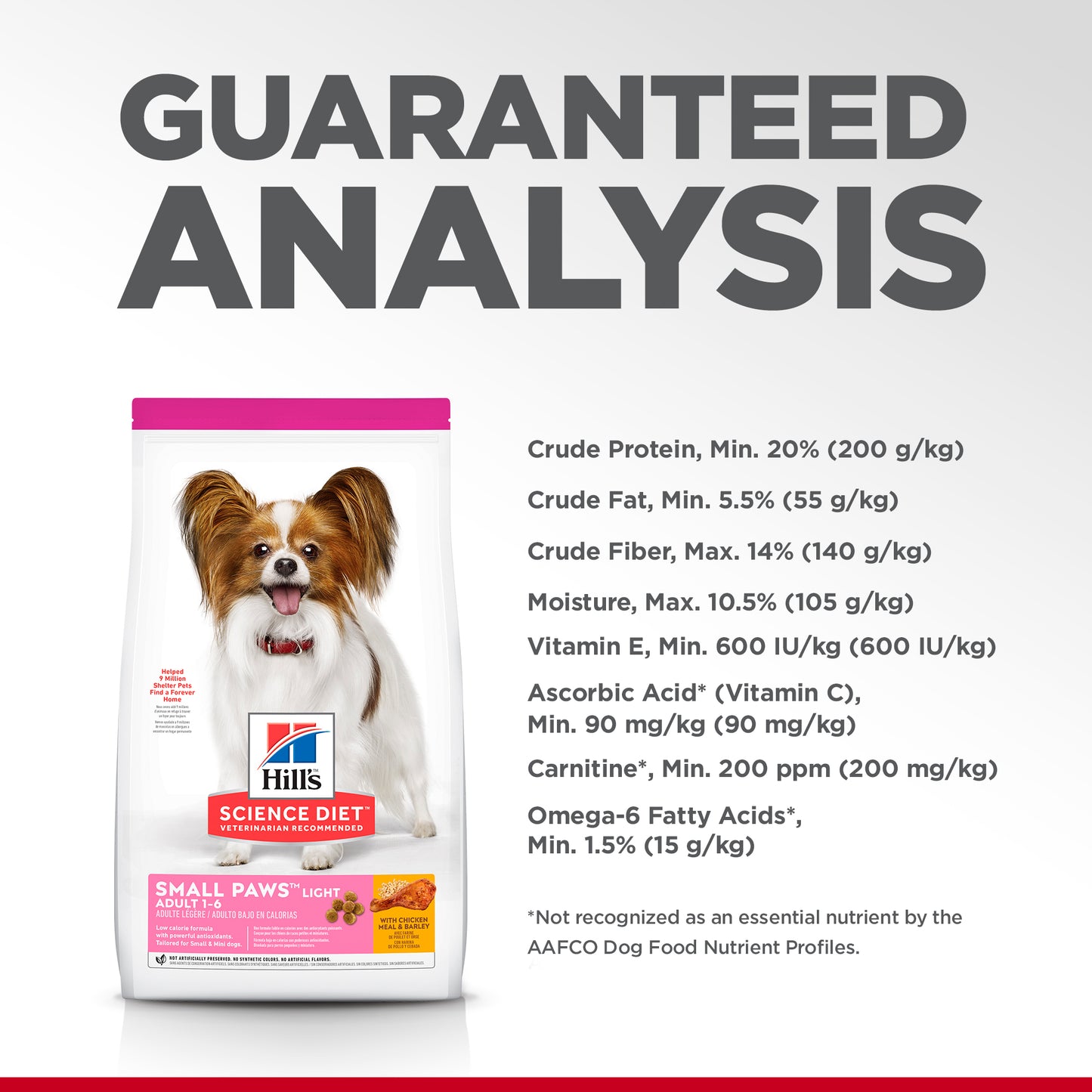 Hills Science Diet Adult Small Paws Light Dry Dog Food 1.5kg