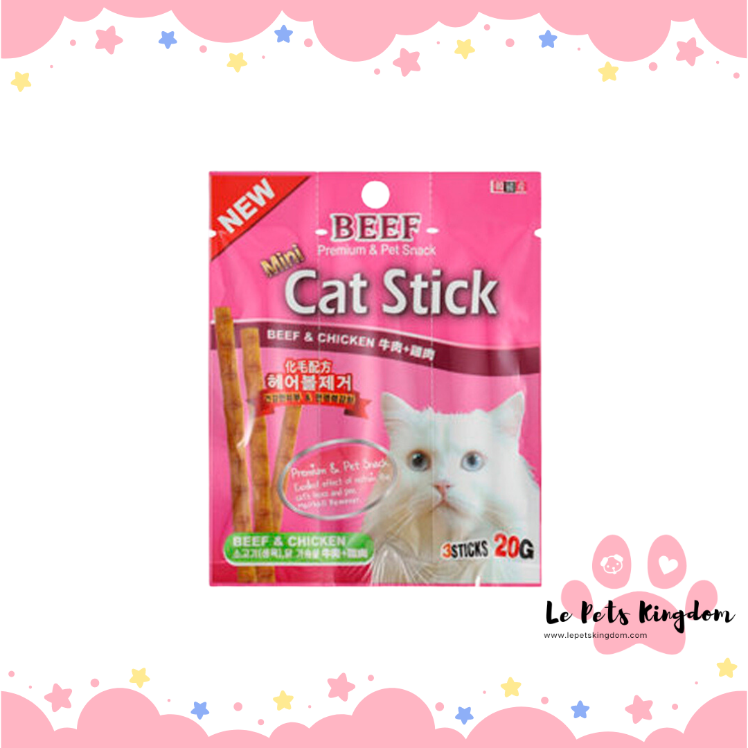Meowow Mini Cat Stick- Beef & Chicken Flavour 20g