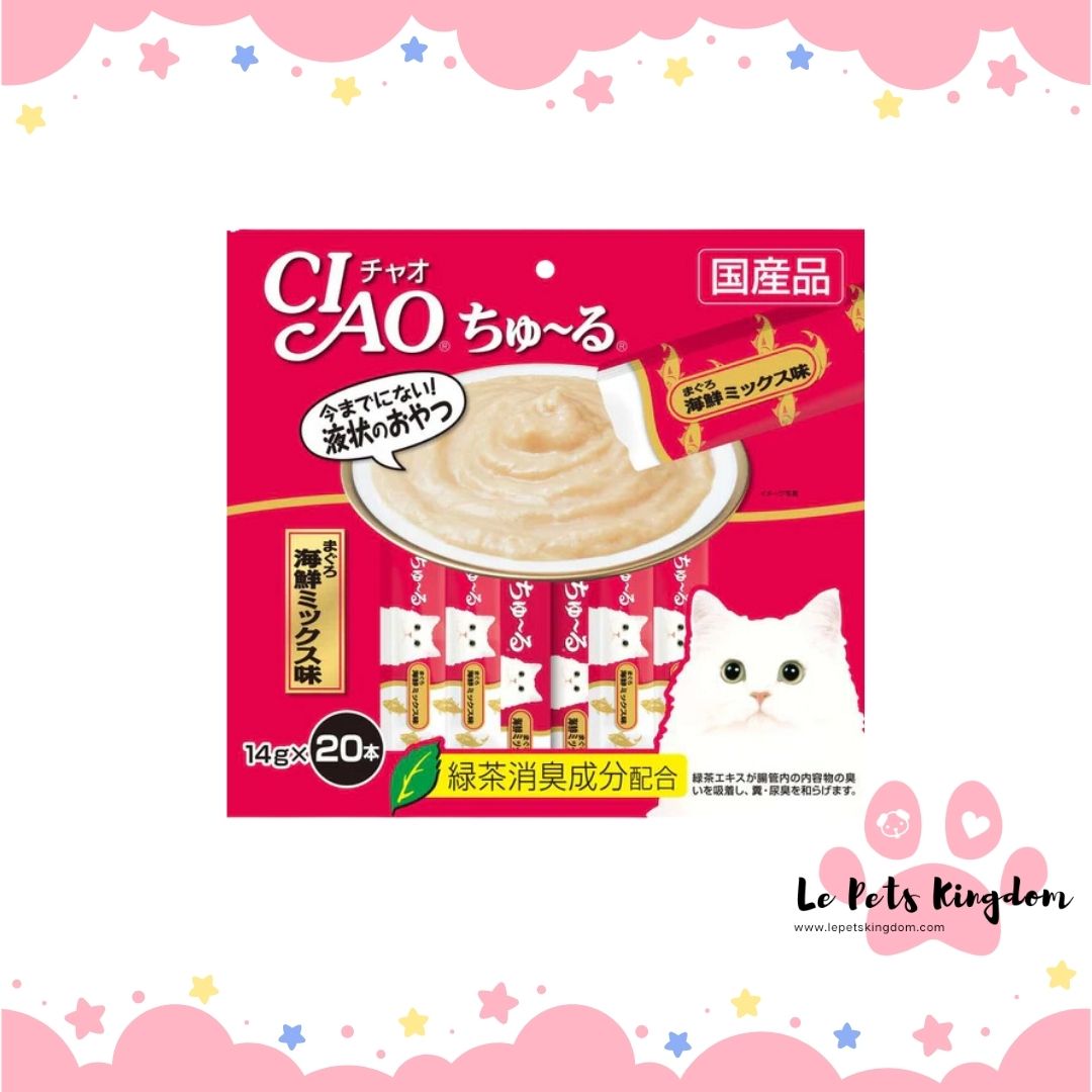 Ciao ChuRu White Meat Tuna Liquid Cat Treat (14g X 20)