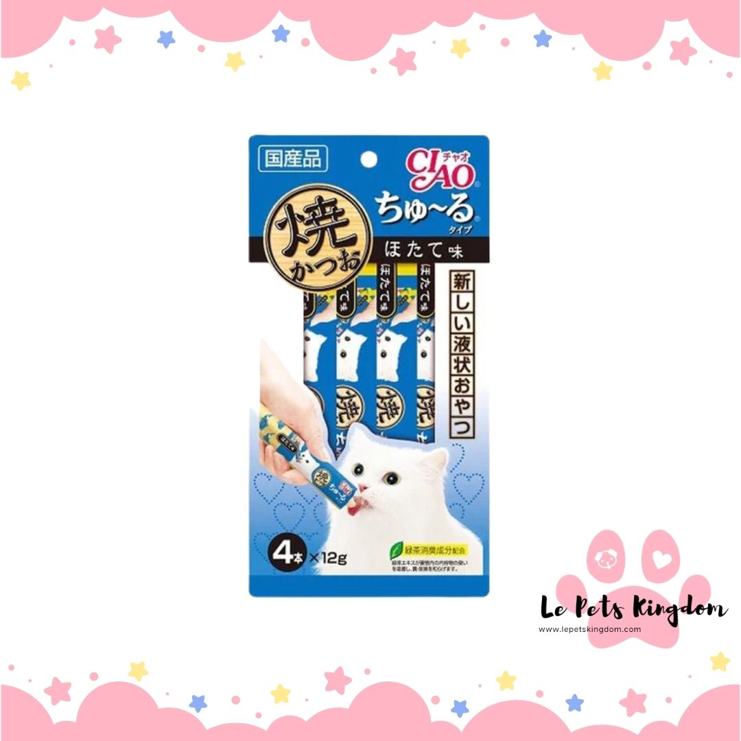 Ciao Grilled Tuna & Scallop Liquid Cat Treat 48g