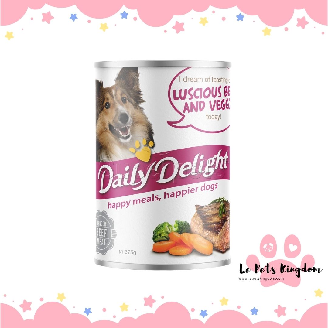 Daily Delight Dog - Luscious Beef & Veggy 375g