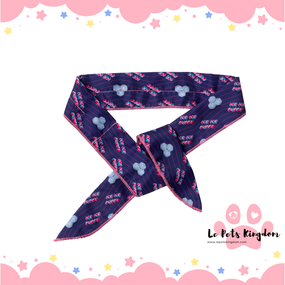 FuzzYard Cooling Bandana For Cats & Dogs (Ice Ice Puppy)