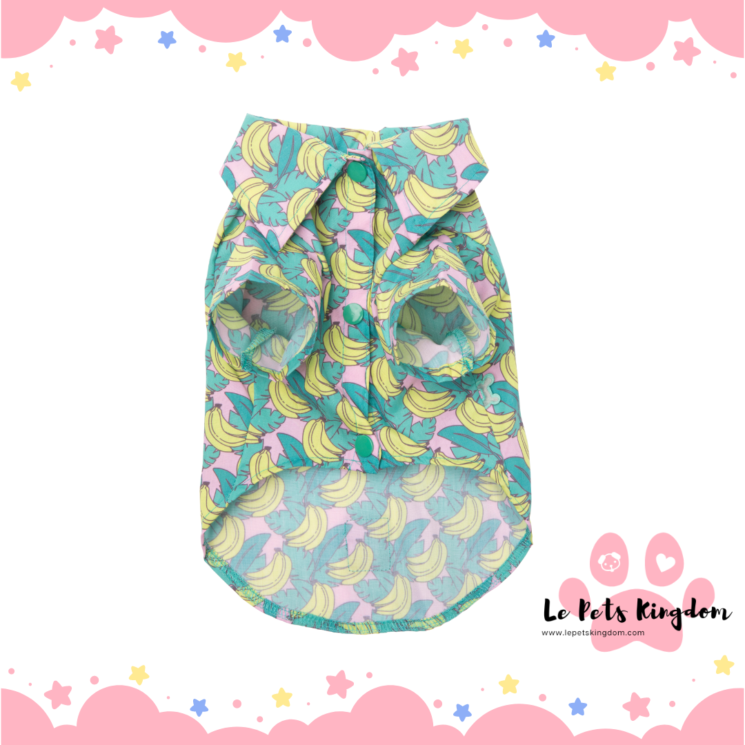 FuzzYard Button Up Shirt For Dogs (Bananarama)