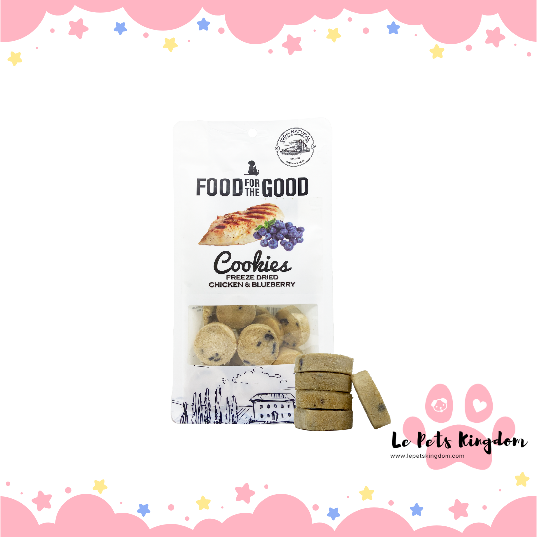 Food For The Good Freeze-Dried Duck & Pear Cookies Cat & Dog Treats 100g