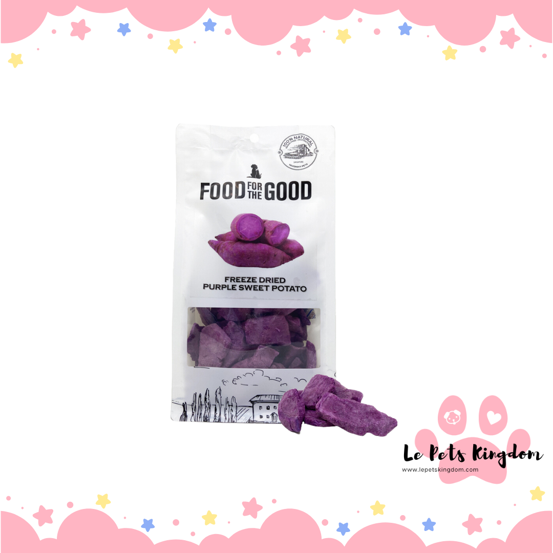 Food For The Good Freeze-Dried Purple Sweet Potato Cat & Dog Treats 100g