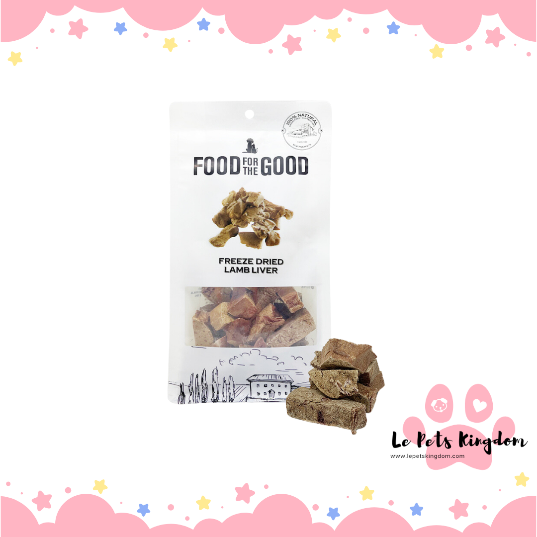 Food For The Good Freeze-Dried Lamb Liver Cat & Dog Treats 70g