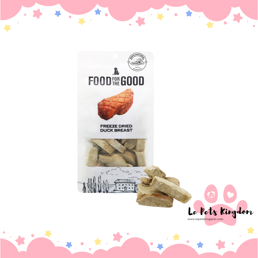 Food For The Good Freeze-Dried Duck Breast Cat & Dog Treats 70g
