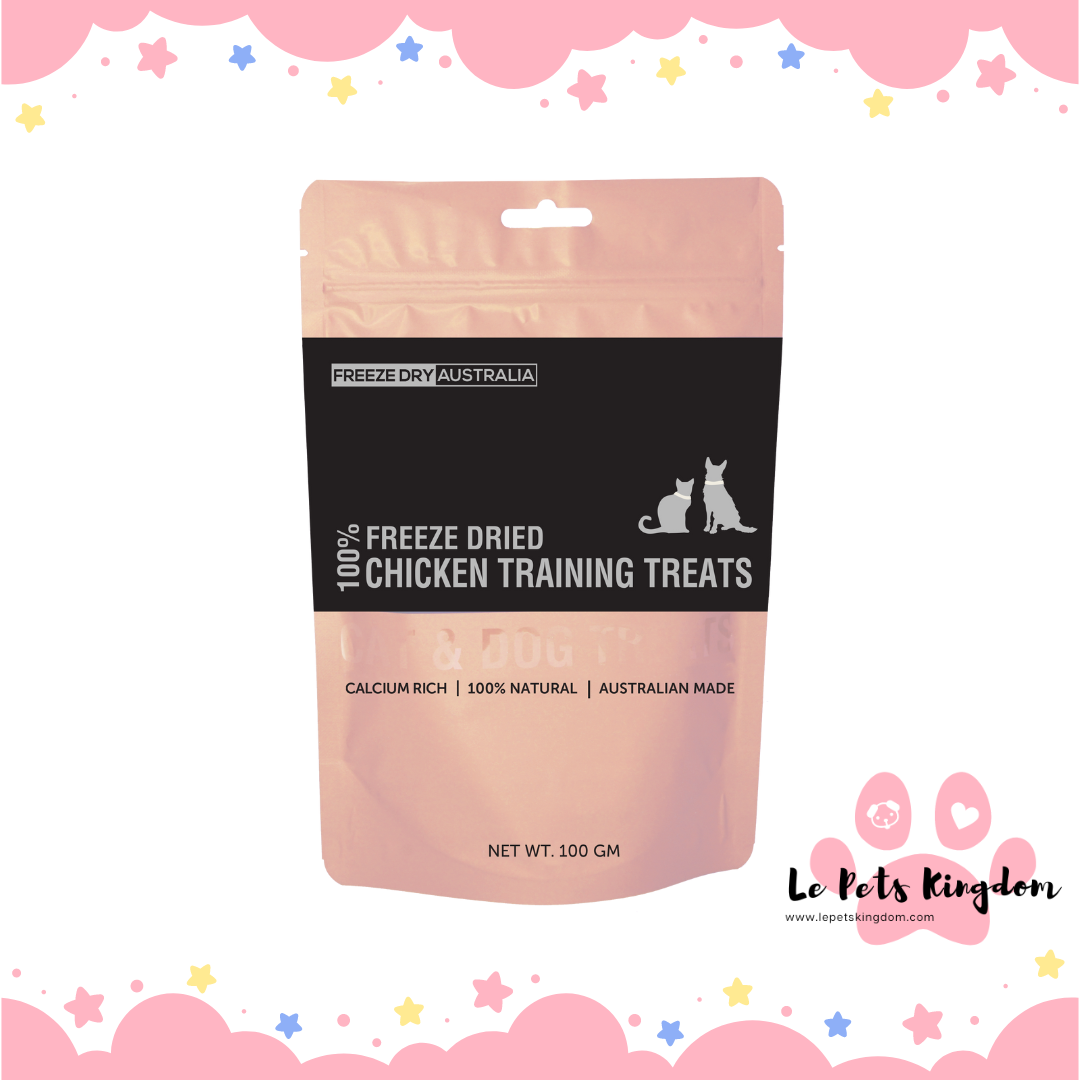 Freeze Dry Australia Freeze Dried Chicken Training Cat & Dog Treats 100g