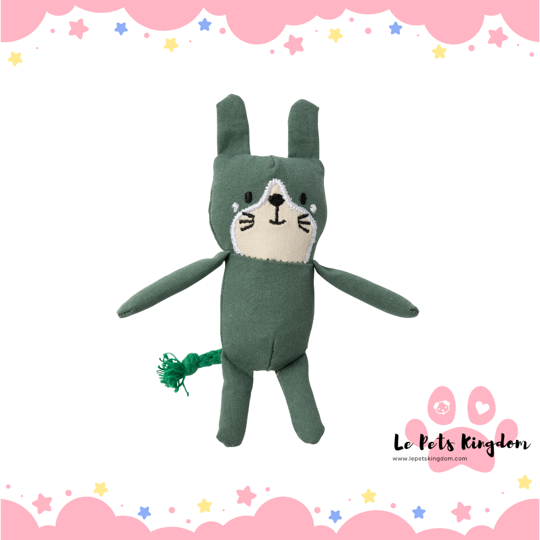 FuzzYard Life Cotton Cat Plush Cat Toy (Myrtle Green)