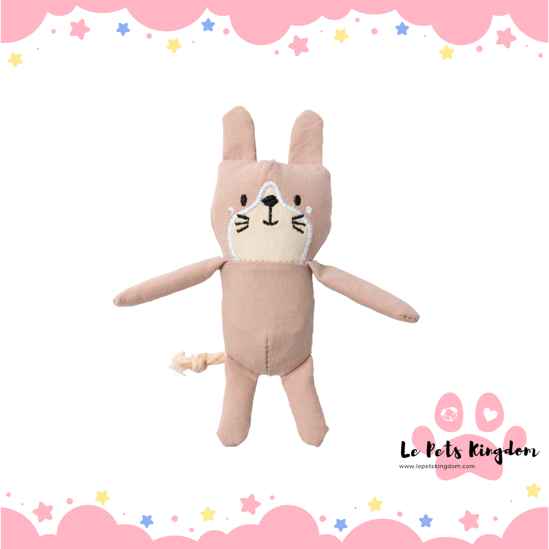 FuzzYard Life Cotton Cat Plush Cat Toy (Soft Blush)