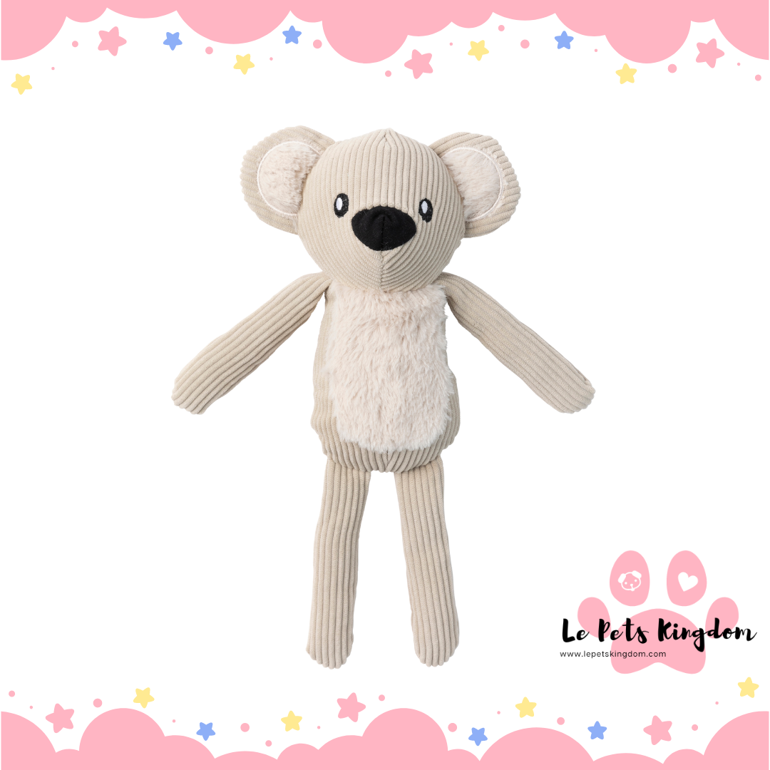 FuzzYard Life Sandstone Koala Plush Dog Toy
