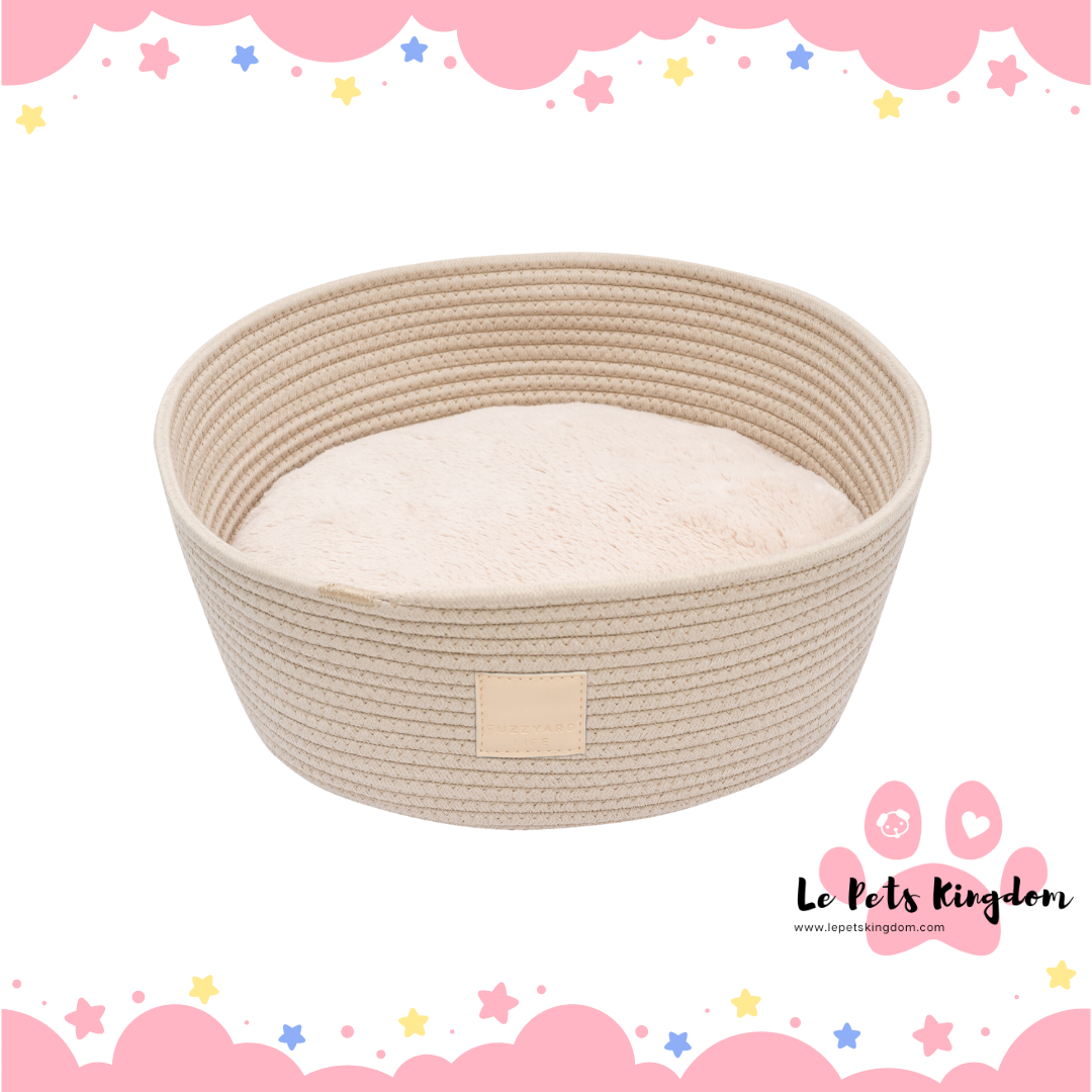 FuzzYard Life Rope Basket Pet Bed (Sandstone)