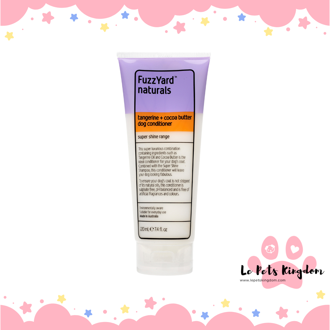 Fuzzyard Tangerine & Cocoa Butter Super Shine Conditioner For Dogs 220ml