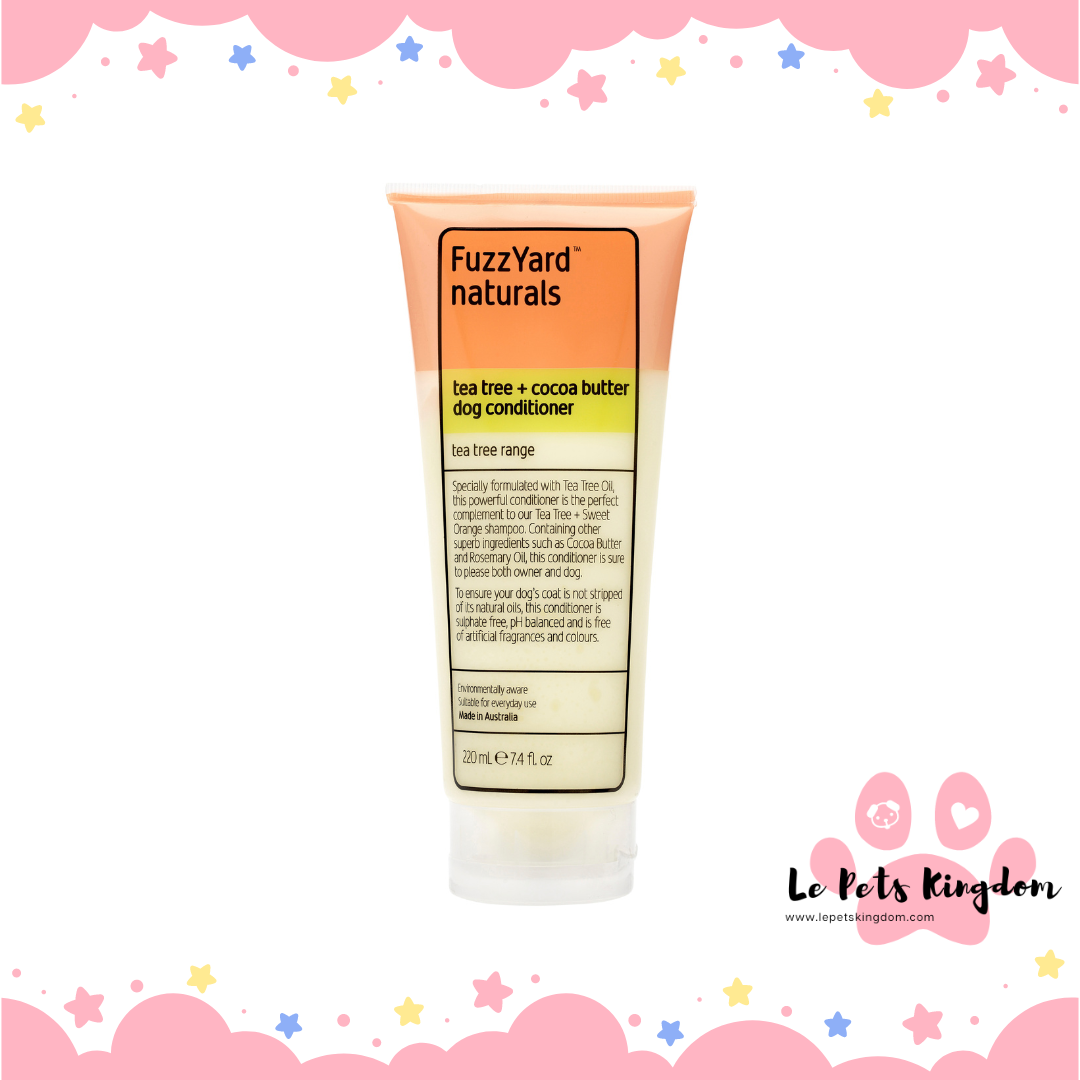 Fuzzyard Tea Tree & Cocoa Butter Conditioner For Dogs 220ml
