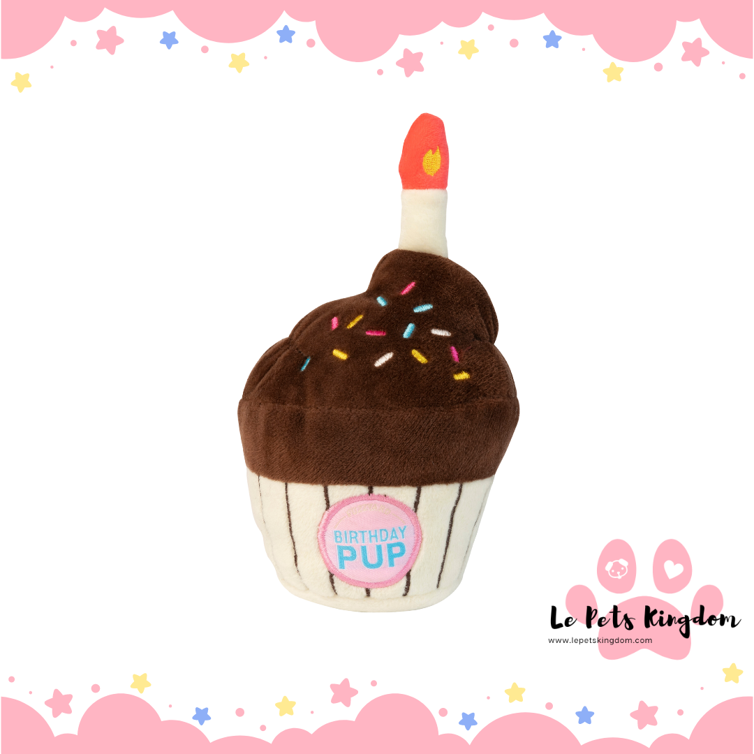 FuzzYard Birthday Cupcake Plush Dog Toy