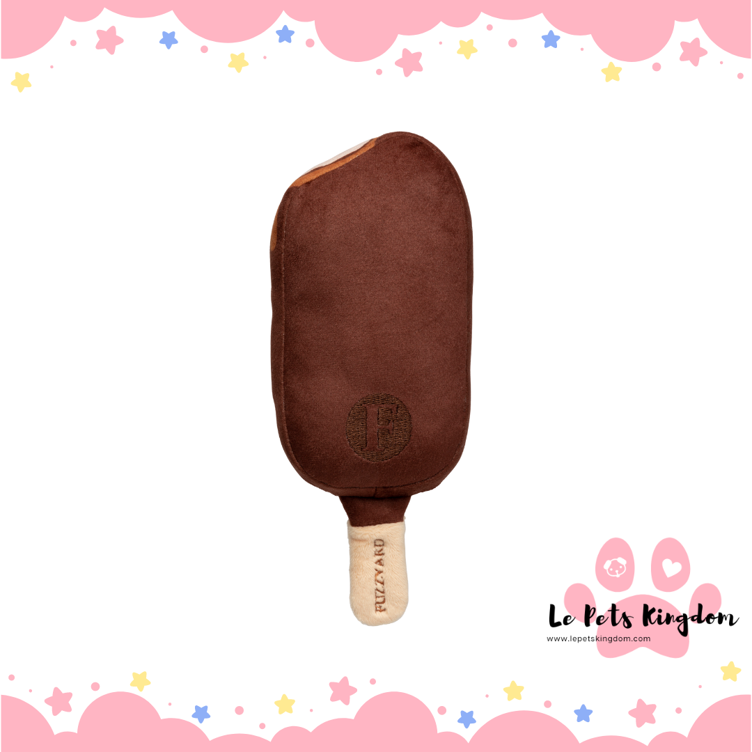 FuzzYard Choc Coated Ice Cream Plush Dog Toy