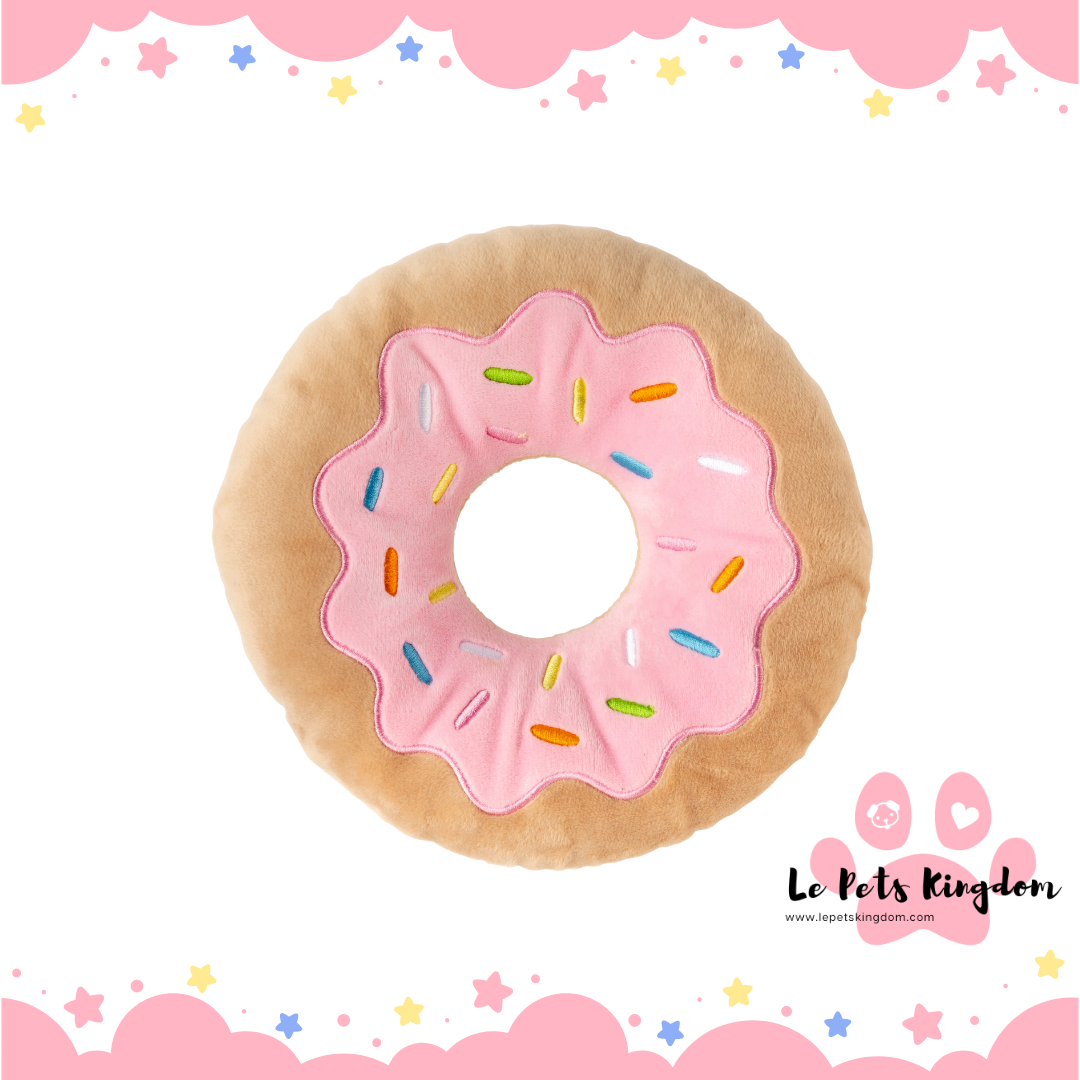 FuzzYard Giant Donut Plush Dog Toy