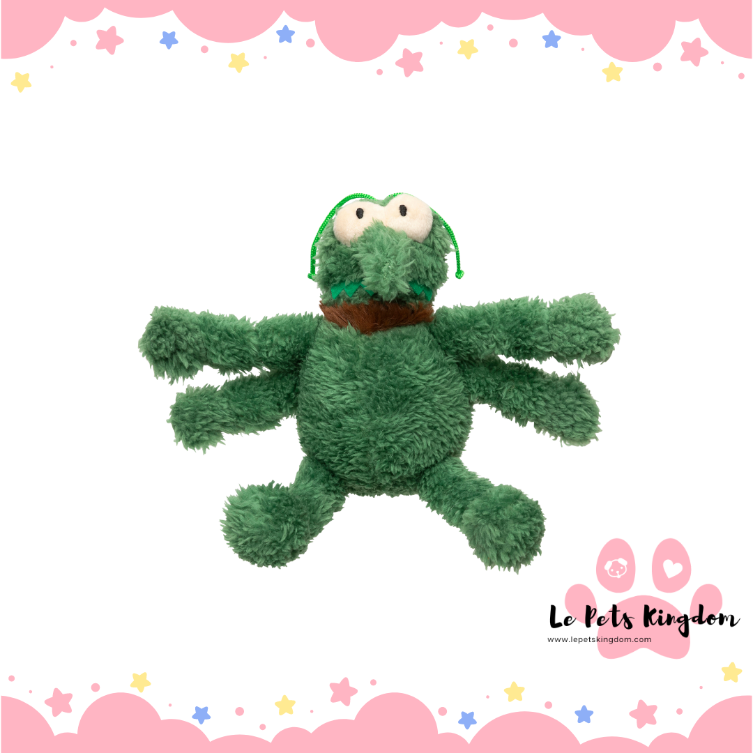 FuzzYard Scratchy Green Flea Plush Dog Toy