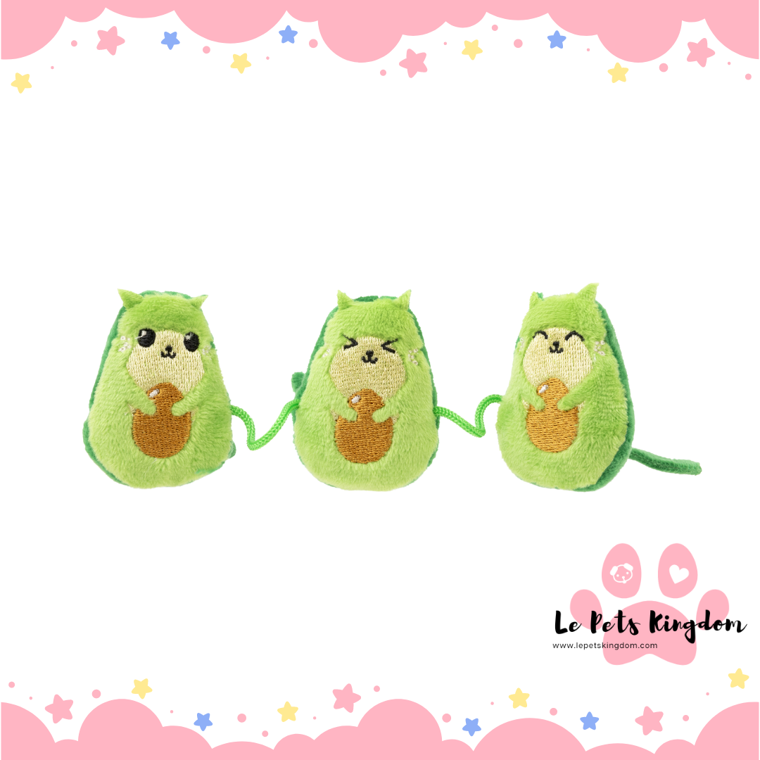 FuzzYard Avocatos Plush Cat Toy